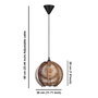 Opviq Sphere Bamboo Lámpara de araña color antigüedad